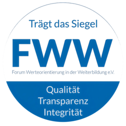 Melanie Bieber, Trägerin des Siegels "Qualität - Transparenz - Integrität"